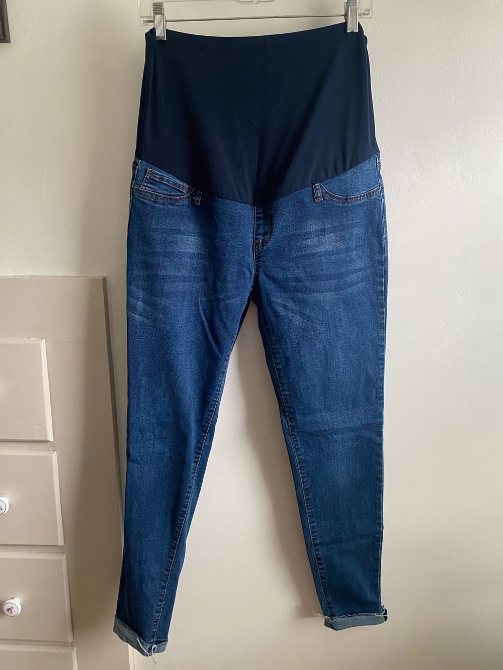 Maternity Dark Blue Full Panel Jeans